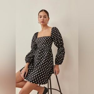 Reformation Michaela Organic Cotton A-Line Dress